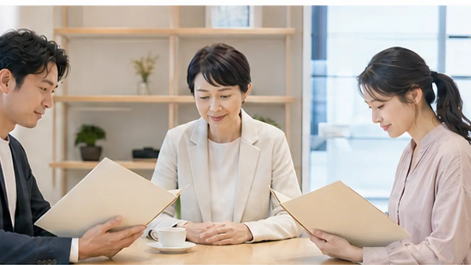 現代のお見合いで本人同士が話す様子