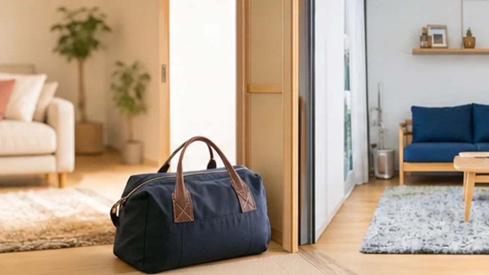 二つの住まいの鍵と予定を確認する二人